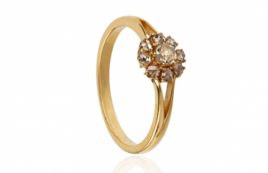 Golden Ring DIAMOND ROSE STAR