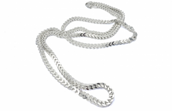Silver Men's Chain Franco 50 & 60 cm
