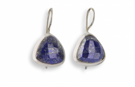 Silver Earrings Lapis lazuli Royal