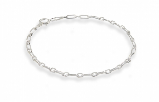 Silver Bracelet Anchor 0.8 & 1.2 mm