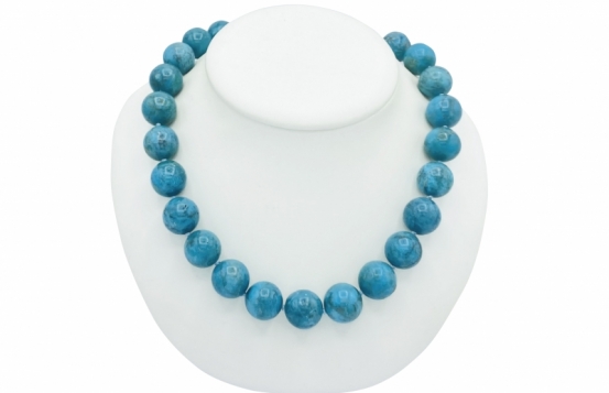 Turquoise Necklace 15 mm