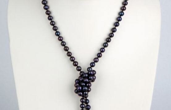 Pearl Necklace Black Swan 170 cm