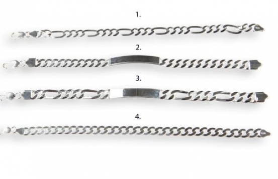 Silver Bracelet PANCER 2L -19 & 21 cm