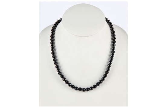 Black Tourmaline Necklace 8 and 10 mm