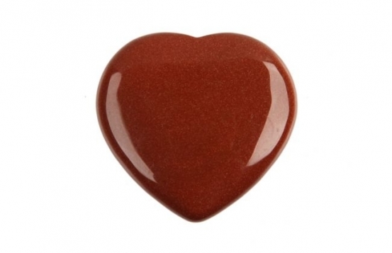 HEART 40 mm - Red Jasper, Aventurine, Mahagony