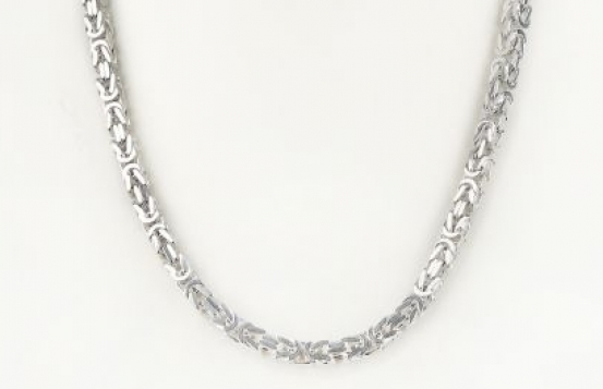 Silver Byzantine Necklace - Royal knitting