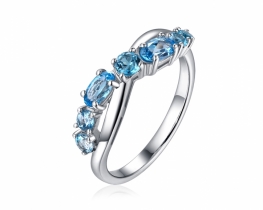 Silver Ring SKY BLUE 