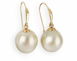 Pearl Earrings JULIETTE Champagne Color