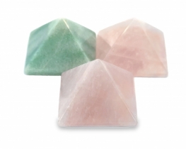 Aventurine and Rose Quartz Pyramid 25 mm