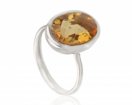 Silver Ring CITRINE