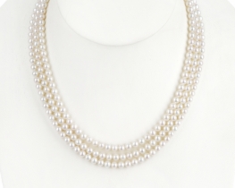 Pearl Necklace MIRAMAR 5,5 mm - 3 row