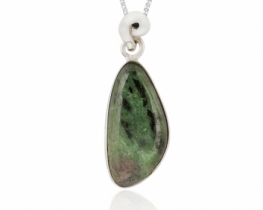 Silver Pendant Ruby Zoisite - more sizess