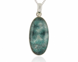 Silver Pendant Tibetan Turquoise