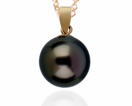 Gold Pendant Black Pearl Tahiti Magic