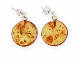 Amber Earrings OMEGA 14 mm