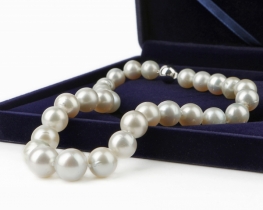 Pearl necklece WHITE SWAN - South Sea Pearls 12 -15 mm