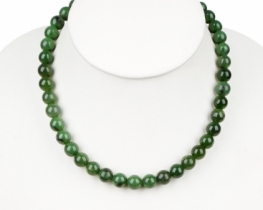 Ogrlica temno zelen ŽAD 8 in 10 mm