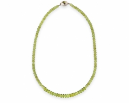 Ogrlica Olive Queen peridot 6 - 8 mm