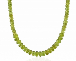 Ogrlica Olive Queen peridot 6 - 8 mm