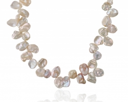 Pearl Necklace Rainbow Keishi Pearls