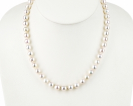 Biserna ogrlica BELLE PEARL - CHAMPAGNE 8,5 mm