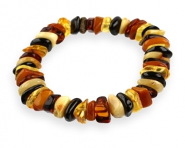 Colorful Amber Bracelet 20 x 5 mm