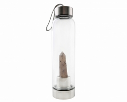 Water Bottle with Tourmaline Quartz