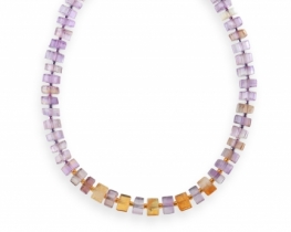 Ametrine necklace 6 x 10 mm