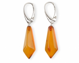 Amber Silver Earrings AURORA