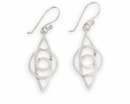 Silver Earrings Spinner