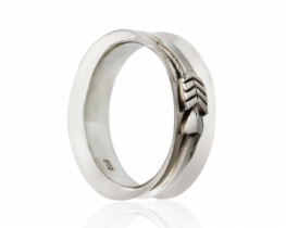 Men Ring Arrow - Circle