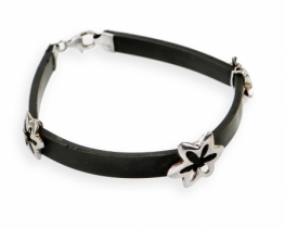 Zapestnica silver FLOWER