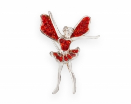 Silver Brooch fairy Tinker Bell