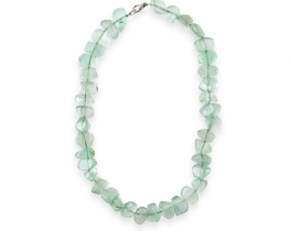 Ogrlica zeleni fluorit 10 x 15 mm