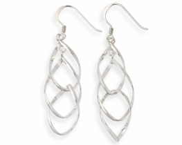  Silver Earrings SWING