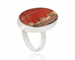 Silver Ring Rhodocrosite