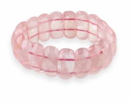 Rose Quartz Elastic Bracelet Romantique