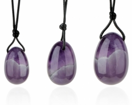 Yoni eggs AMETHYST on Cord