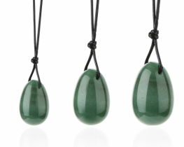 Yoni or Crystal eggs Aventurine on Cord