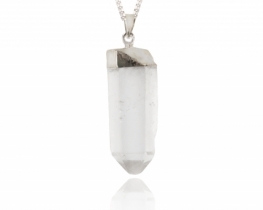 Pendant Rock Crystal Point on cord