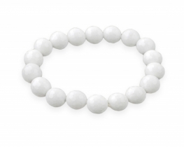 Elastic Bracelet White Onyx