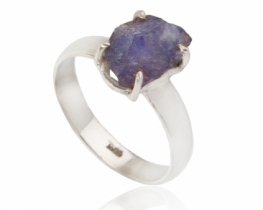 Silver Ring Natural Tanzanite