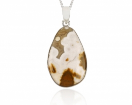 Ocean Jasper Silver Pendant 