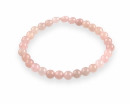 Rose Quartz Elastic Bracelet AA - 6 - 8 - 10 mm