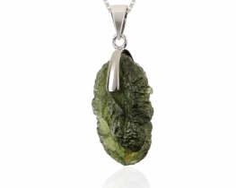 Pendant Moldavite Bohemian 27 x 15 x 10 mm