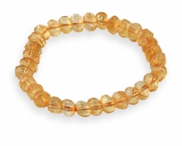 Elastic Bracelet Citrine 8 x 6 mm