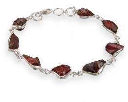 Silver Bracelet Garnet Geox