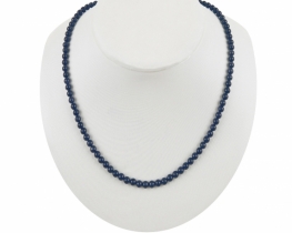 Modri safir ogrlica 4,5 mm