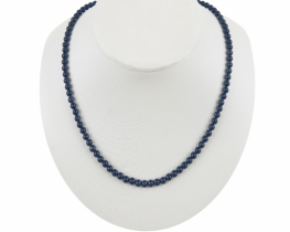 Blue Sapphire Necklace 4.5 mm