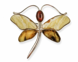 Broška + obesek METULJ 60 x 65 mm